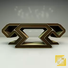 Modern Decorative Office Desk 3d model