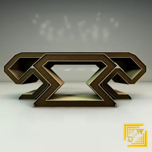 Modern Decorative Office Desk 3d model Modern Decorative Office Desk 3d model