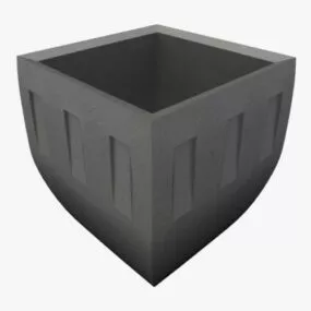 Modern Planter Concrete 3d model