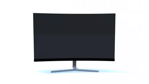 Pc Lcd Monitor Curved 3d model Pc Lcd Monitor Curved 3d model