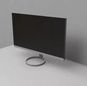 Monitor Led Round Leg 3d model