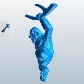 Monkey Swinging Character 3d model