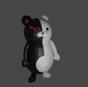 Monokuma Japan Anime Character 3d model