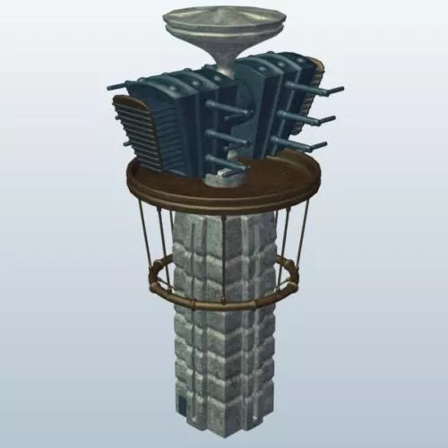 Modern Primary School Buildings 3d model