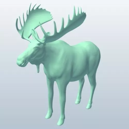 Moose Animal Lowpoly 3d model Moose Animal Lowpoly 3d model