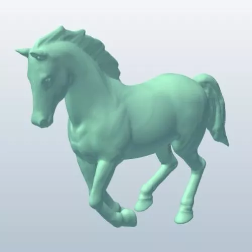 Brown Horse Walking 3d model