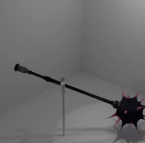 Morning Star Medieval Weapon V1 3d model