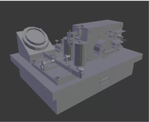 Morse Apparat Machine 3d model Morse Apparat Machine 3d model