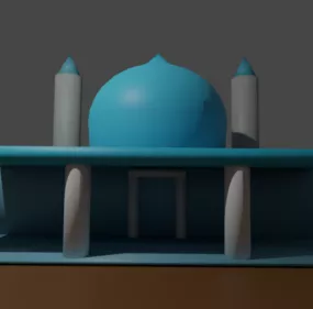 Mosque Building 3d model
