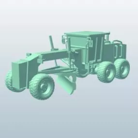 Vintage Motor Grader 3d model
