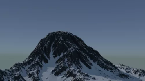 Beautiful Mountain Terrain Landscape 3d model