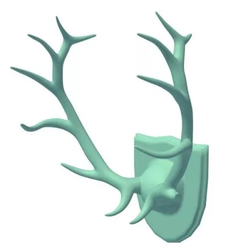 Wall Mounted Elk 3d model Wall Mounted Elk 3d model
