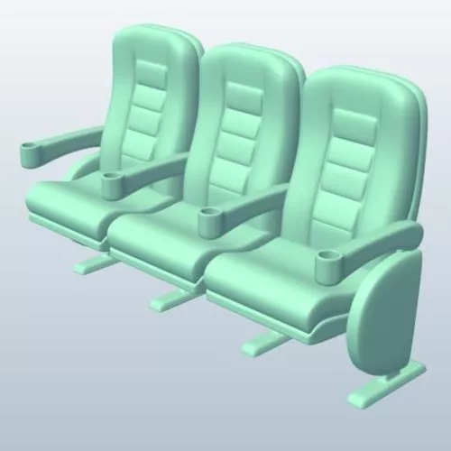 Movie Theater Chair 3d model Movie Theater Chair 3d model