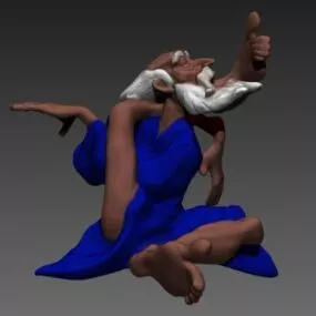Special Old Man Character 3d model