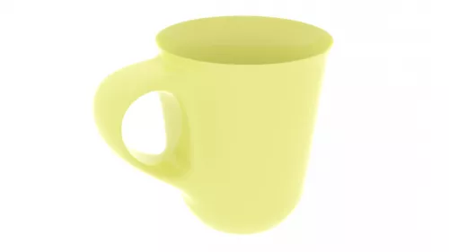 Coffee Mug With Book 3d model