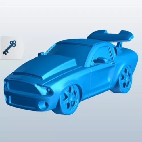 Lowpoly Muscle Car 3d model Lowpoly Muscle Car 3d model