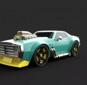 American Muscle Car V1 3d model