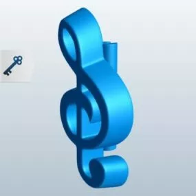 Musical Note Printable 3d model