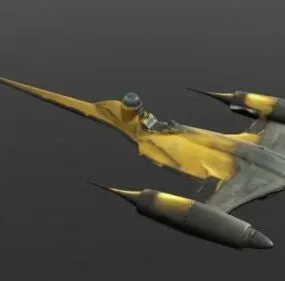 Naboo Starfighter Spaceship 3d model