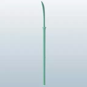 Naginata Chinese Weapon 3d model
