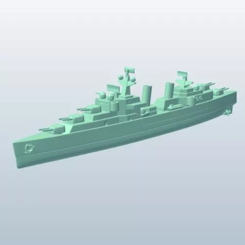 Naval Ship Cruiser 3d model Naval Ship Cruiser 3d model