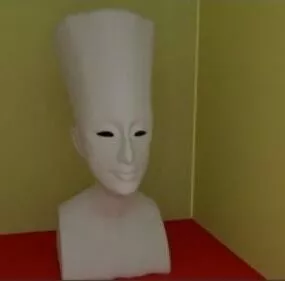 Nefertiti Egyptian Bust 3d model