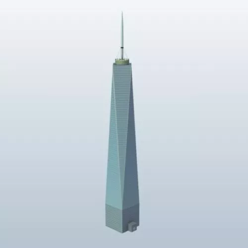 Stone Tower Building 3d model