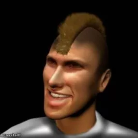 Neymar Footballer Character 3d model