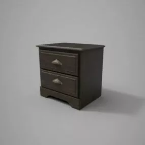 Nightstand Old Wooden 3d model