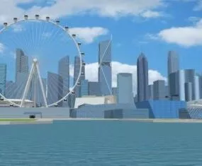 Exterior Nimbasa City 3d model