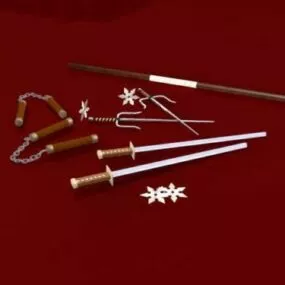 Ninja Weapons Collection 3d model