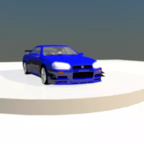 Nissan Gtr R34 Car 3d model