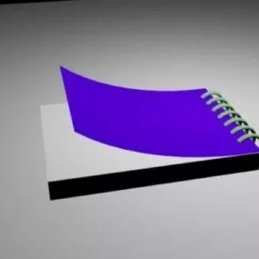 Notepad Book 3d model
