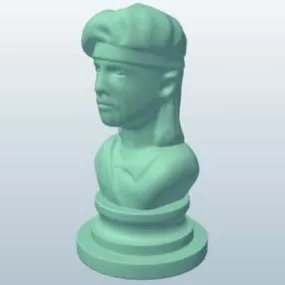 Bust Scottish Man 3d model