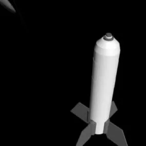 Nuke Missile Weapon 3d model
