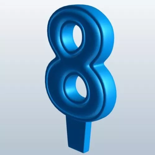 Number 8 Balloon 3d model Number 8 Balloon 3d model