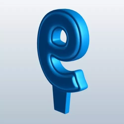 Number 9 Balloon 3d model Number 9 Balloon 3d model