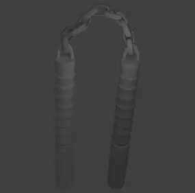 Nunchaku Weapon 3d model