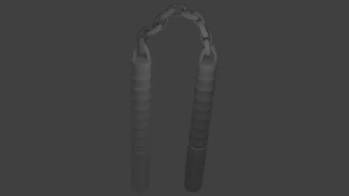 Nunchaku Weapon 3d model Nunchaku Weapon 3d model
