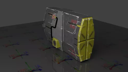 Lowpoly Propane Tank 3d model