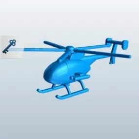 Lowpoly Scout Helicopter 3d model