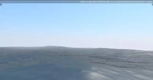 Sunset Ocean Scene 3d model