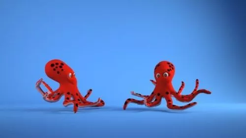 Octopus Character Chain 3d model