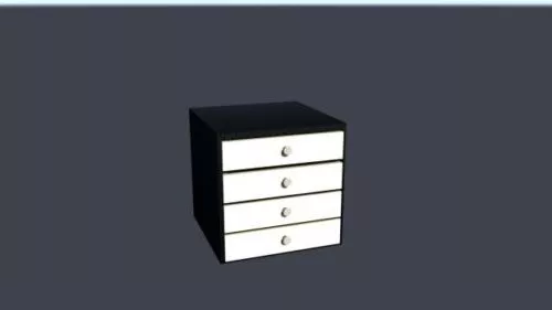 Office Drawers Furniture 3d model Office Drawers Furniture 3d model