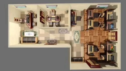 Office Section Interior 3d model Office Section Interior 3d model