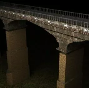 Old Bridge Stone 3d model
