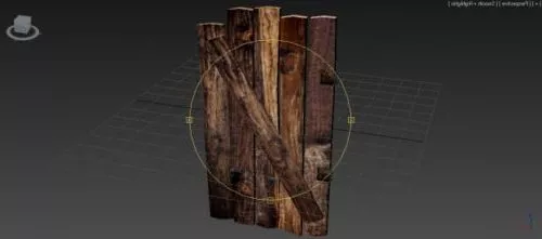 Old Wood Door V1 3d model Old Wood Door V1 3d model