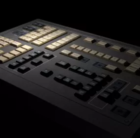 Old Multimedia Keyboard 3d model