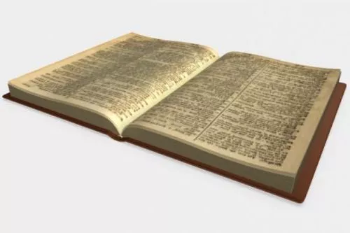 Various Size Of Book Stack With Labels 3d model