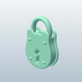 Old Padlock 3d model